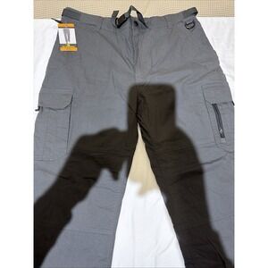 BC Clothing Lined Cargo Pants Men's XXLx32 Gray Outdoor Utility Pockets Warm